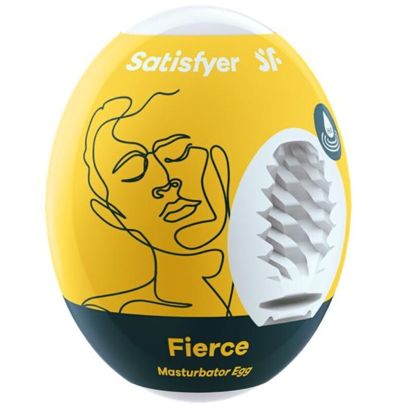 Fierce Textured Masturbator Egg - Yellow