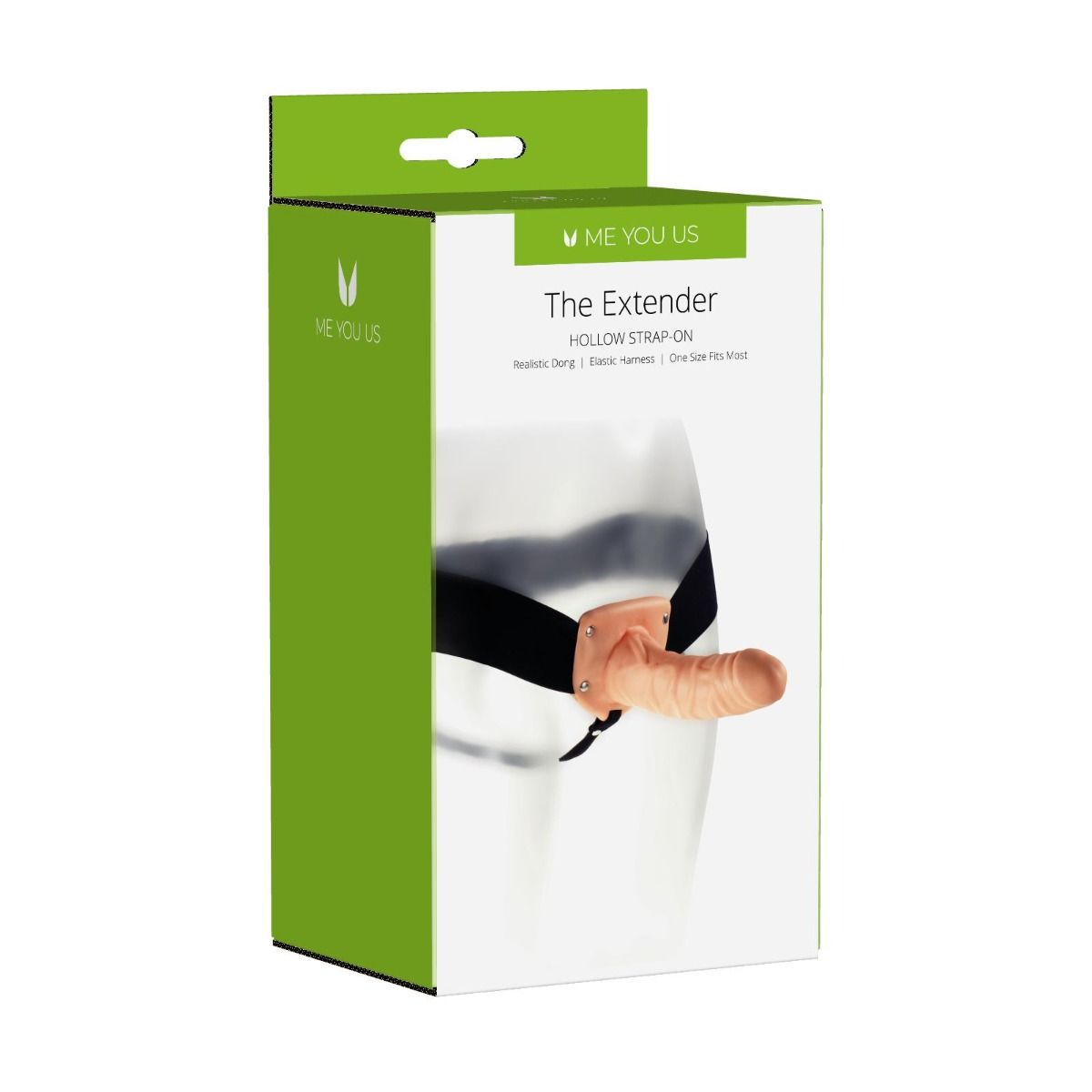 The Extender Hollow Strap On Dildo - 6 Inches Light Tone