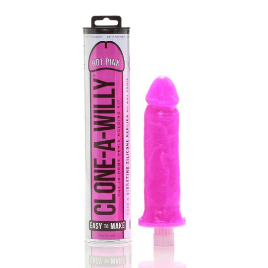 Clone a willy kit. The hot pink version of the in home penis moulding kit. Make a vibrating silicone replica of any penis.