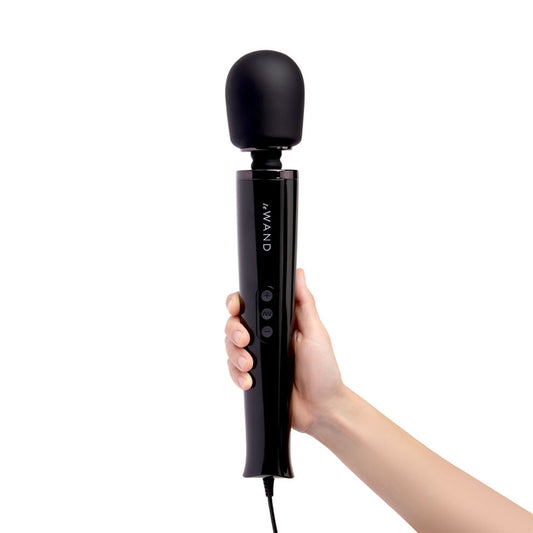 Powerful Plug-In Vibrating Massager - Black