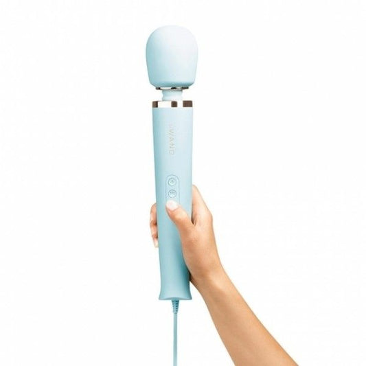 Powerful Plug-In Vibrating Massager - Light Blue