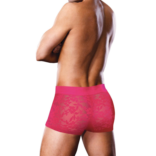 Floral Lace Trunks - Hot Pink