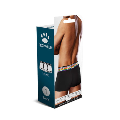 Black Oversized Rainbow Paw Trunks